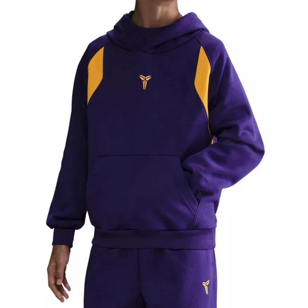 Nike Boys X-Small Kobe Therma-Fit Pullover Hoodie & Jogger Set - Purple & Yellow